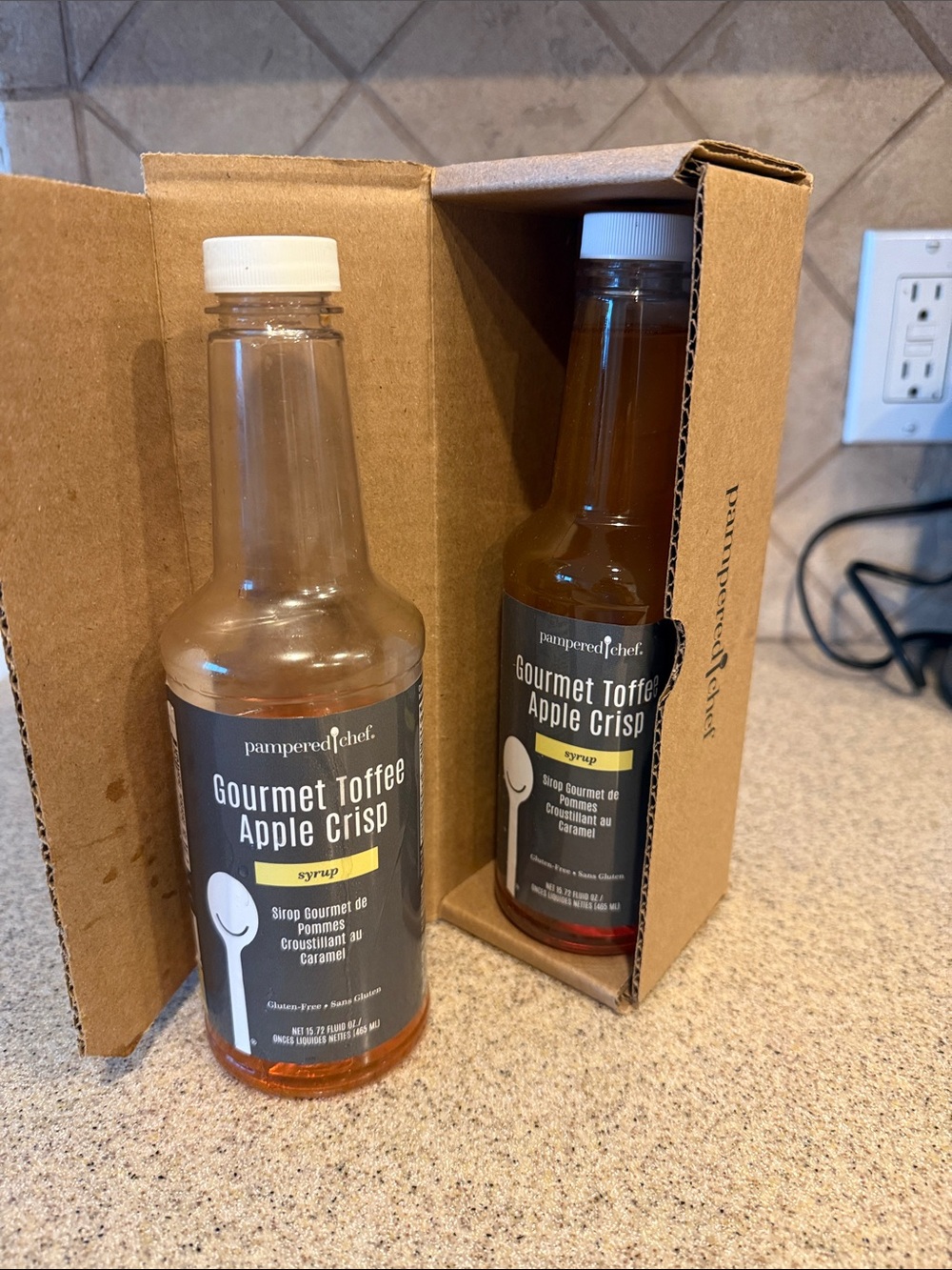Pampered Chef Gourmet Toffee Apple Crisp Syrup